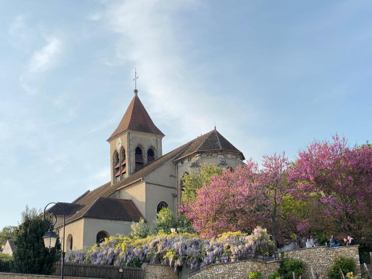 La Villa Perchee Calme, Sauna, Parking Prive Saint-Prix Kültér fotó