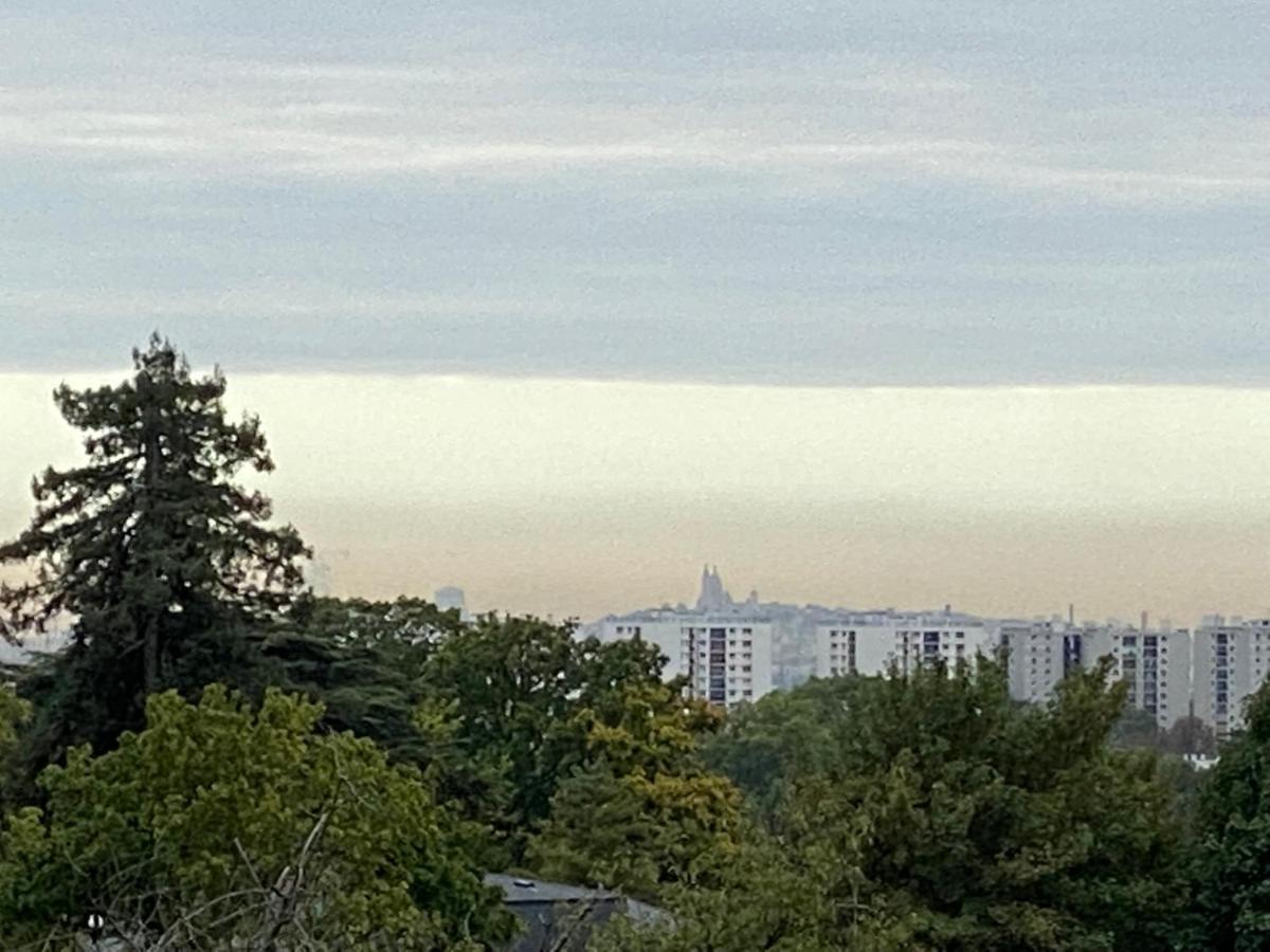 La Villa Perchee Calme, Sauna, Parking Prive Saint-Prix Kültér fotó