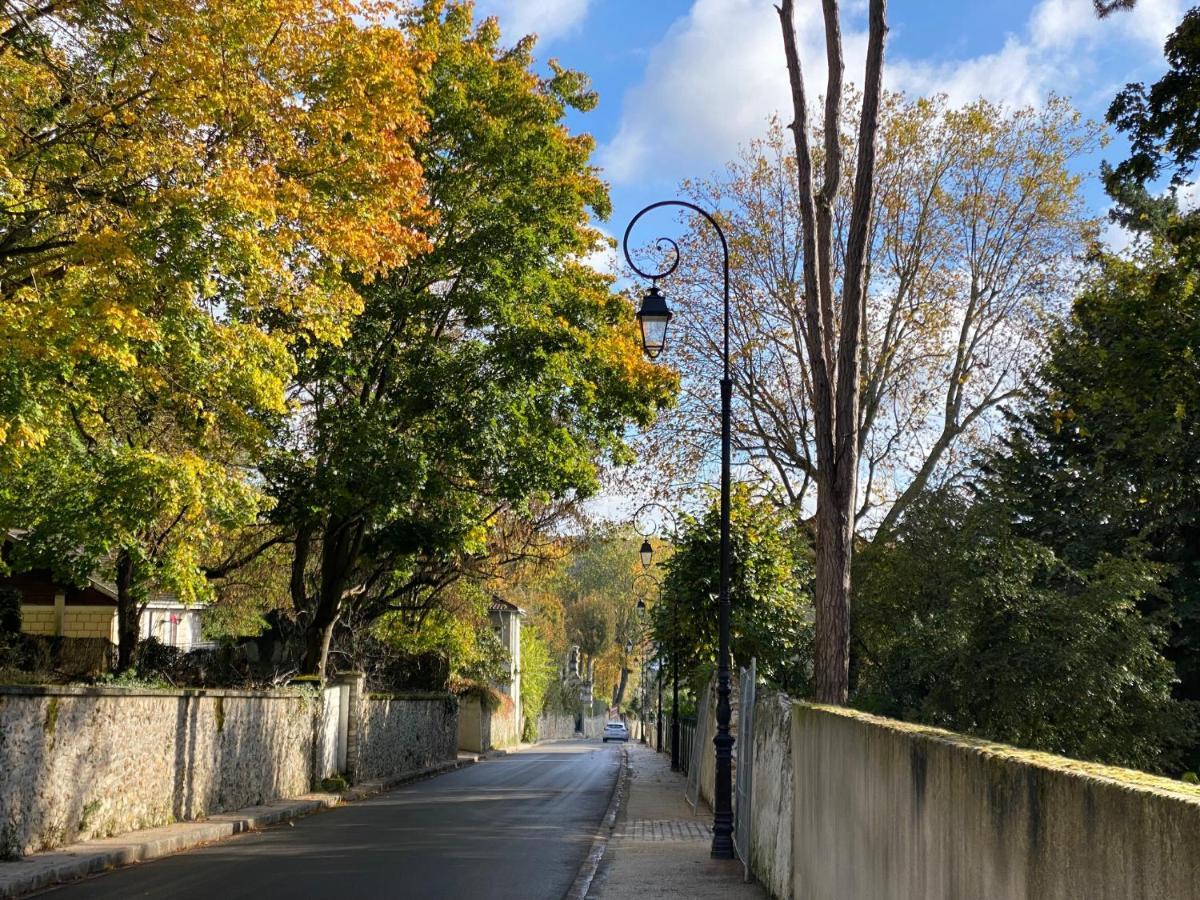 La Villa Perchee Calme, Sauna, Parking Prive Saint-Prix Kültér fotó